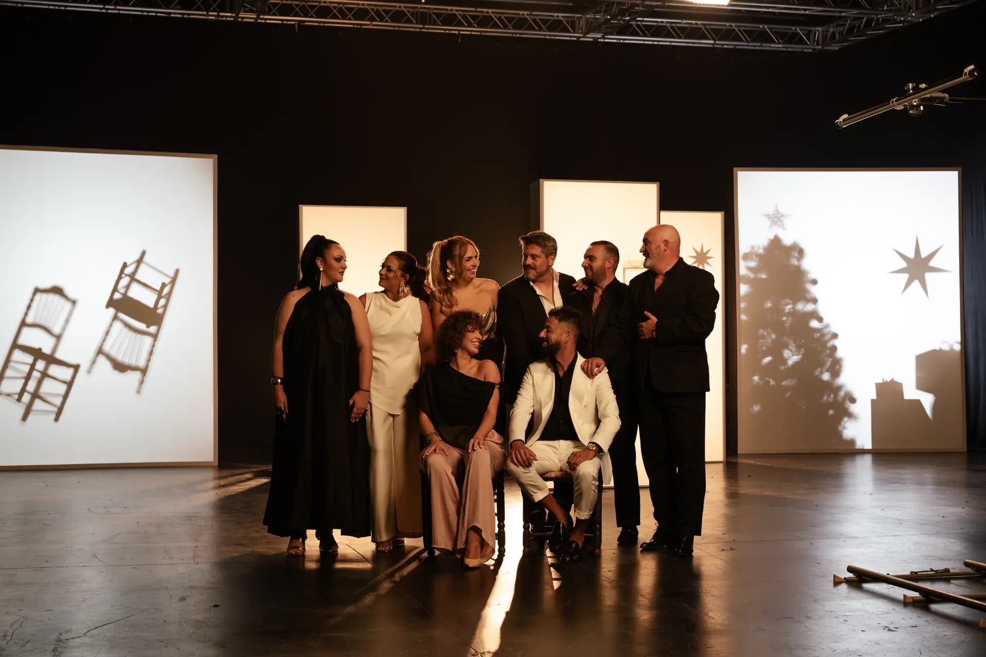 Raya Real al completo en el plató del especial de Navidad