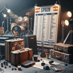 cómo se prepara una gira musical en españa